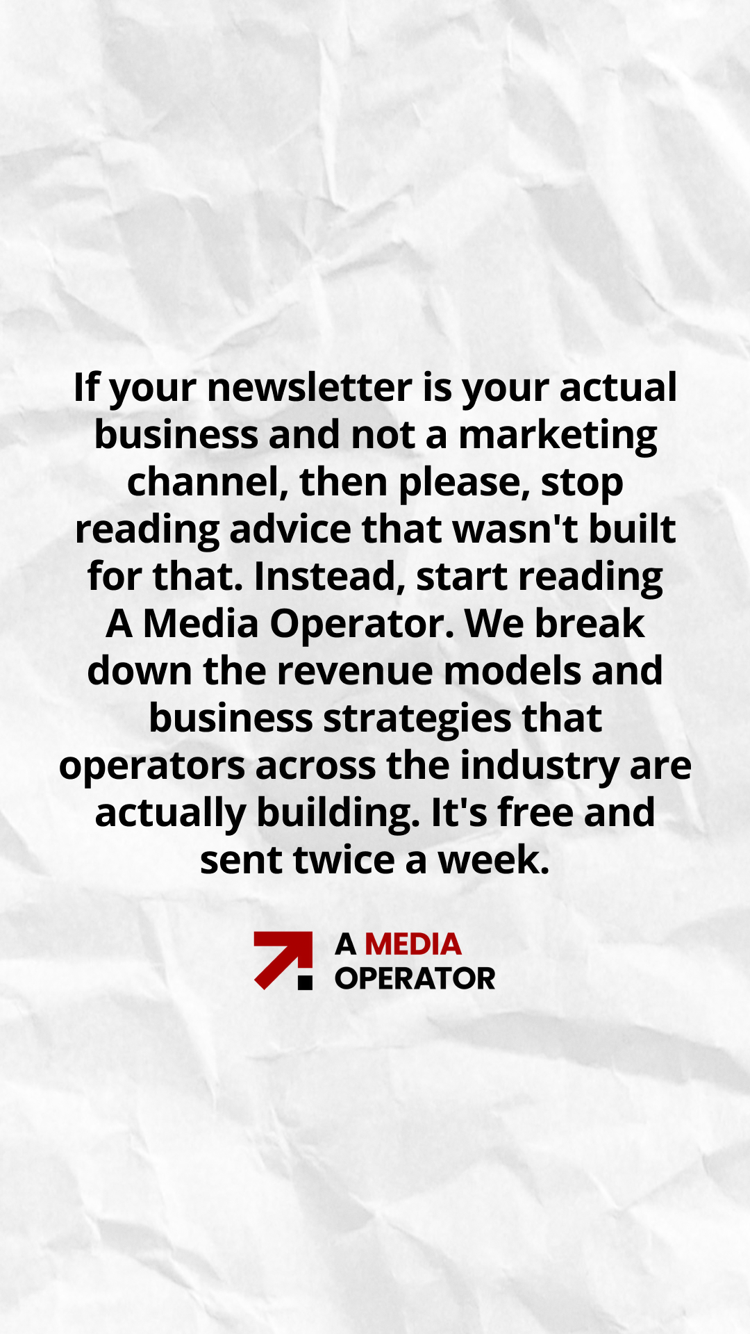 A Media Operator ad