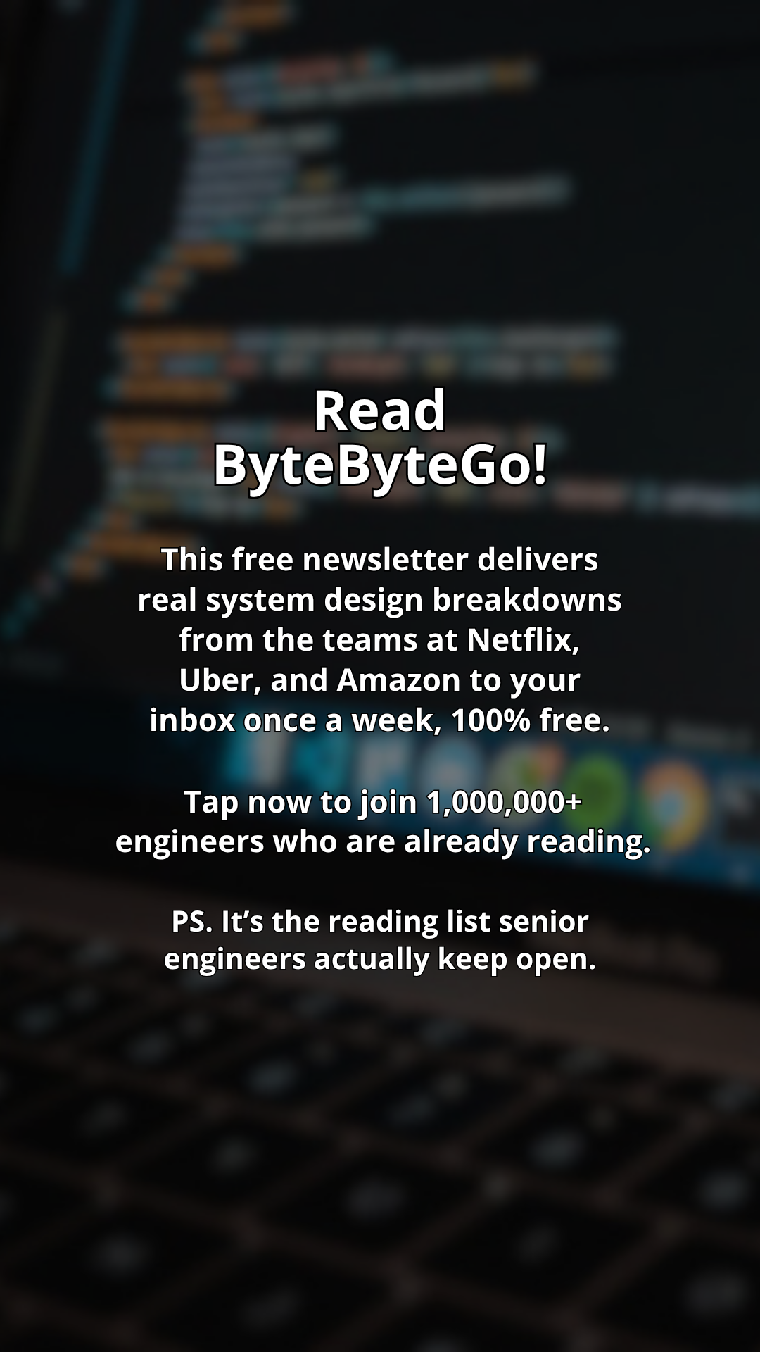 ByteByteGo winning ad