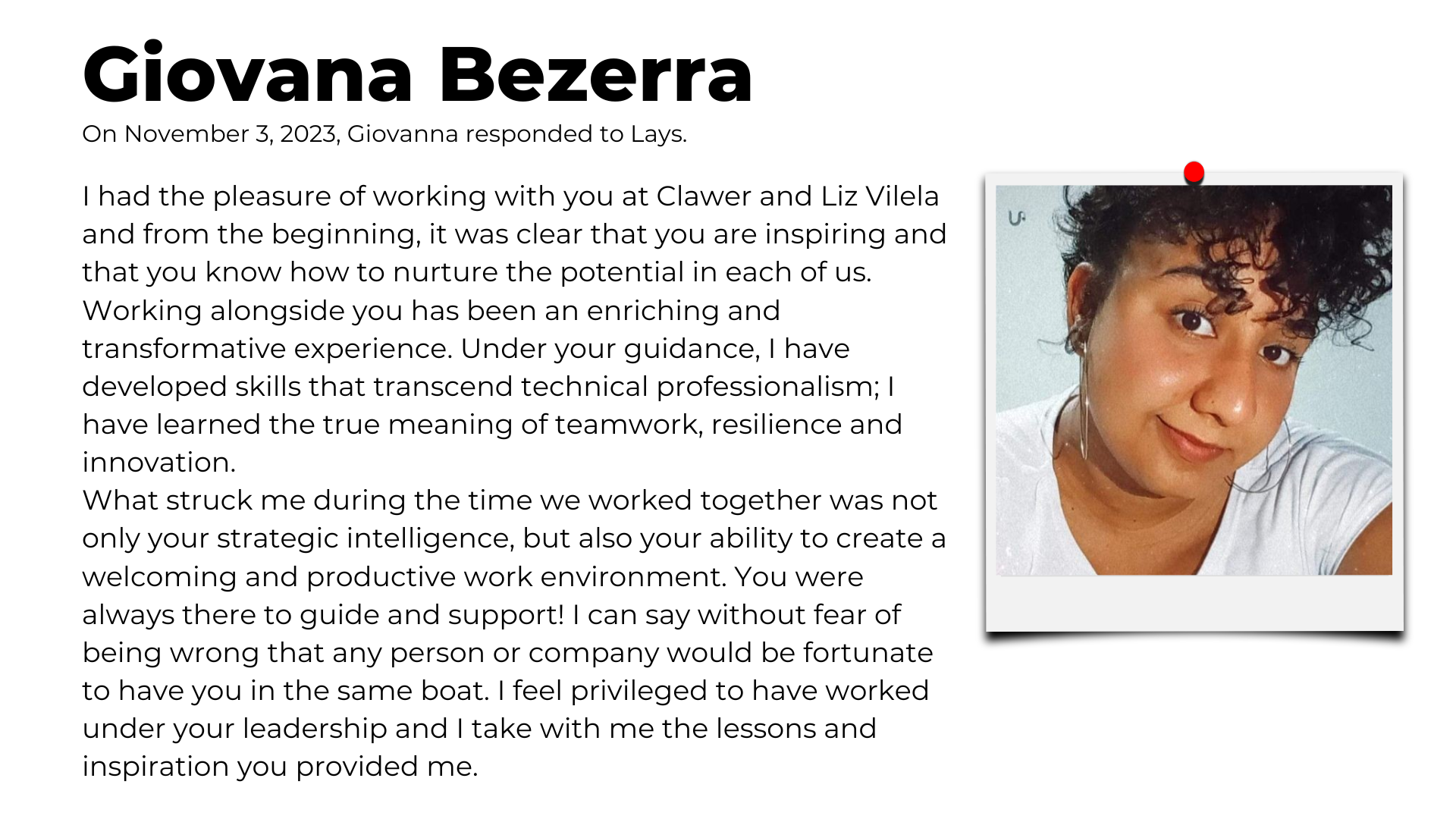 Client review