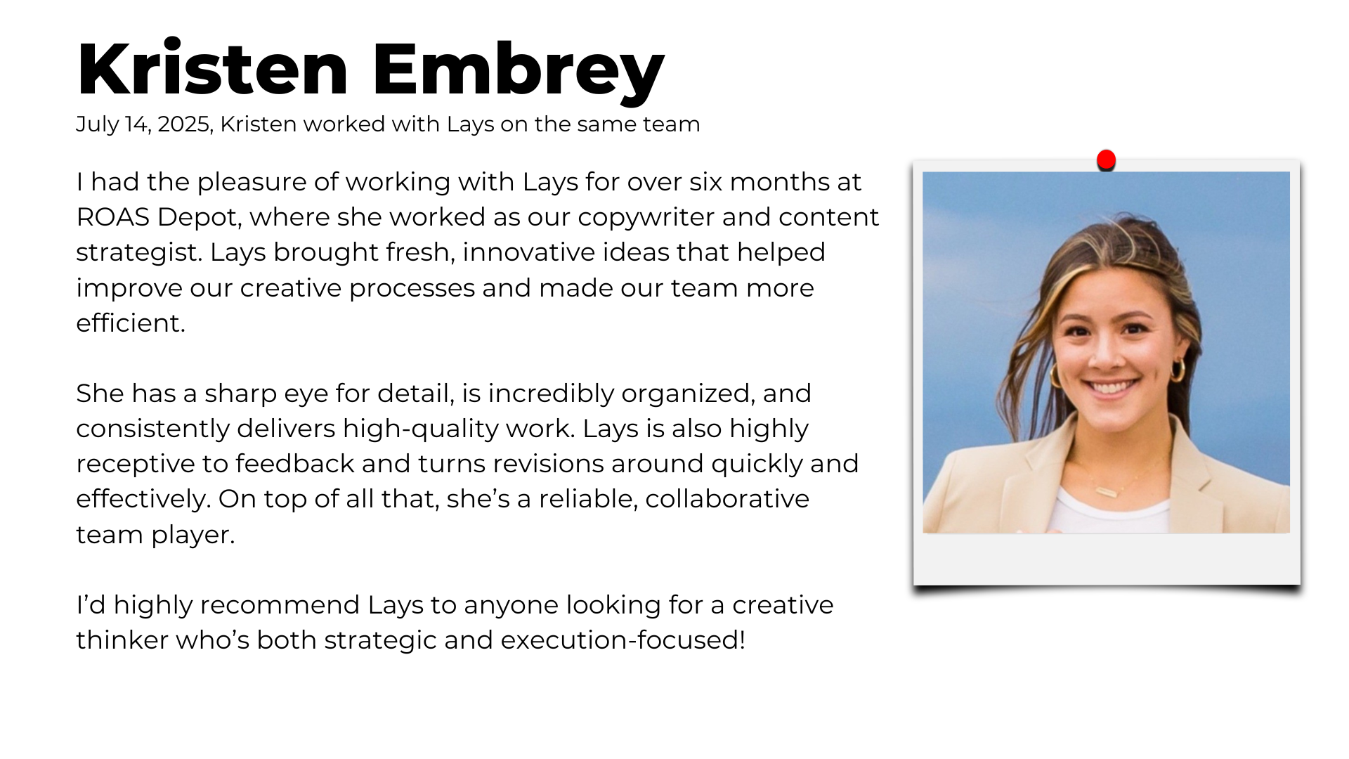 Client review
